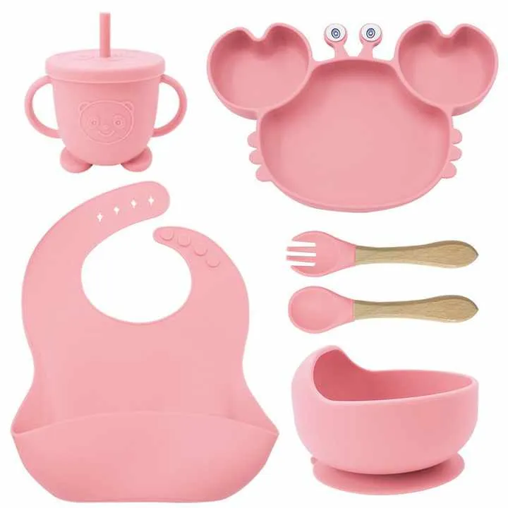الأكثر مبيعًا سيليكون لطعام الأطفال مجموعة . Best Selling Silicone Baby Food Set