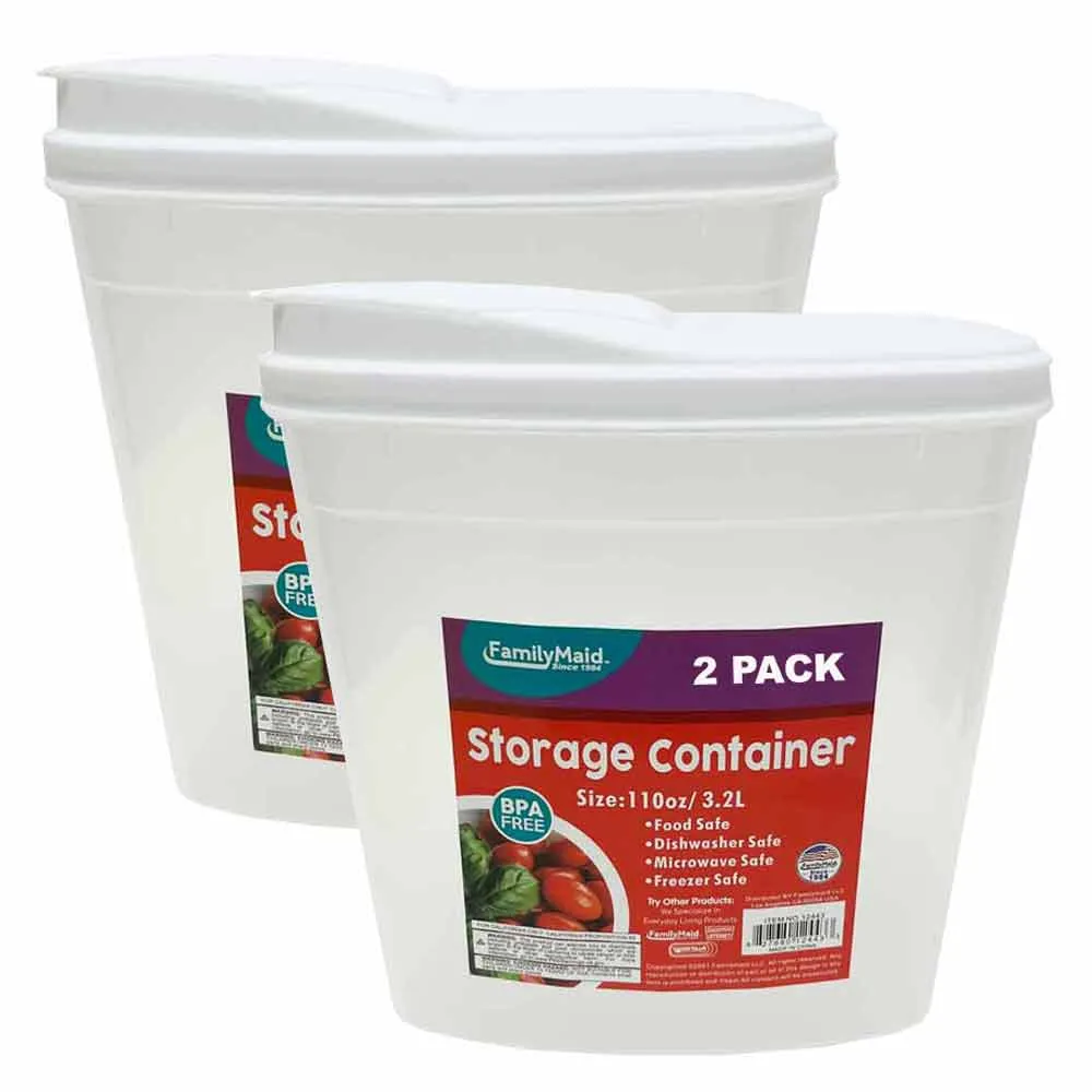 2 Pack Airtight Food Storage Containers Set Kitchen Pantry Organization Cereal