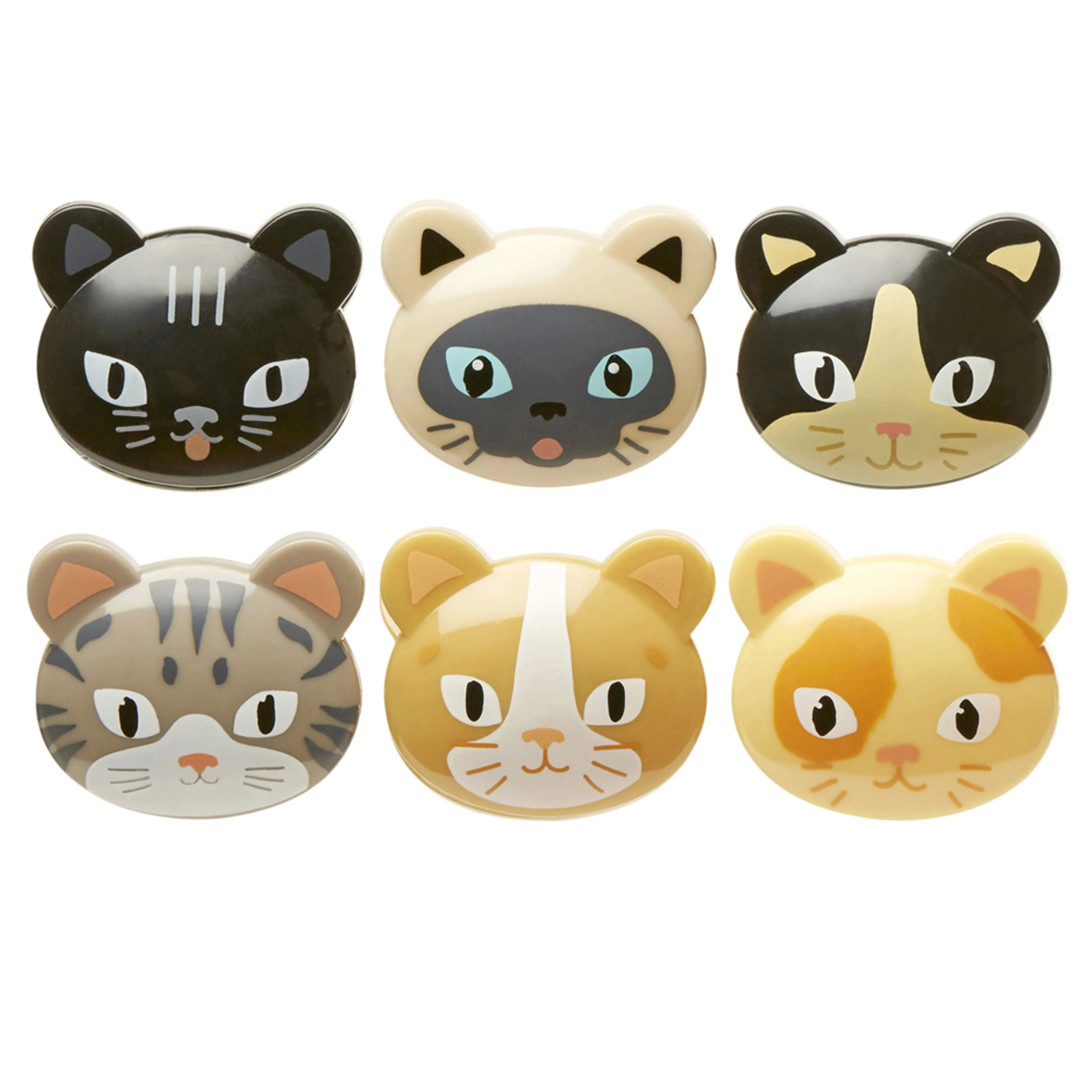 6 Kikkerland Cat Bag Clips Kitten Sealing Chips Food Storage Seal Kitchen Snack