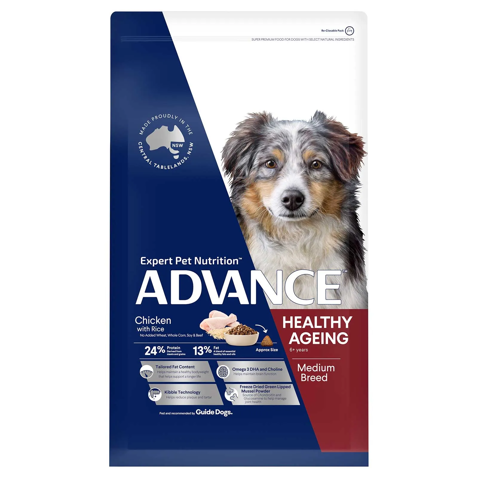Advance Dog Food Mature Medium Breed Chicken with Rice