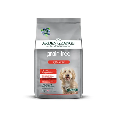Arden Grange Light/Senior Chicken & Superfoods 12kg Dry Dog Food