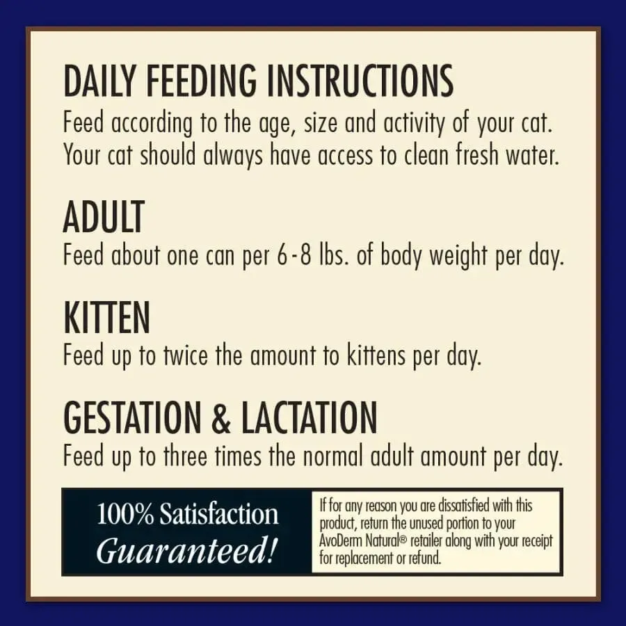 AvoDerm Natural Ocean Fish Formula Wet Cat Food 24ea/5.5 oz