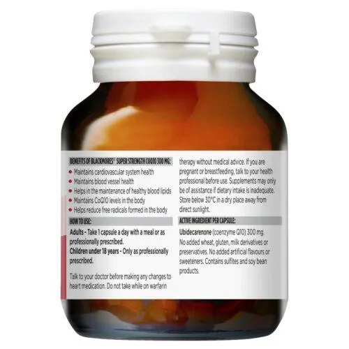 Blackmores Super Strength CoQ10 300mg 30 Capsules