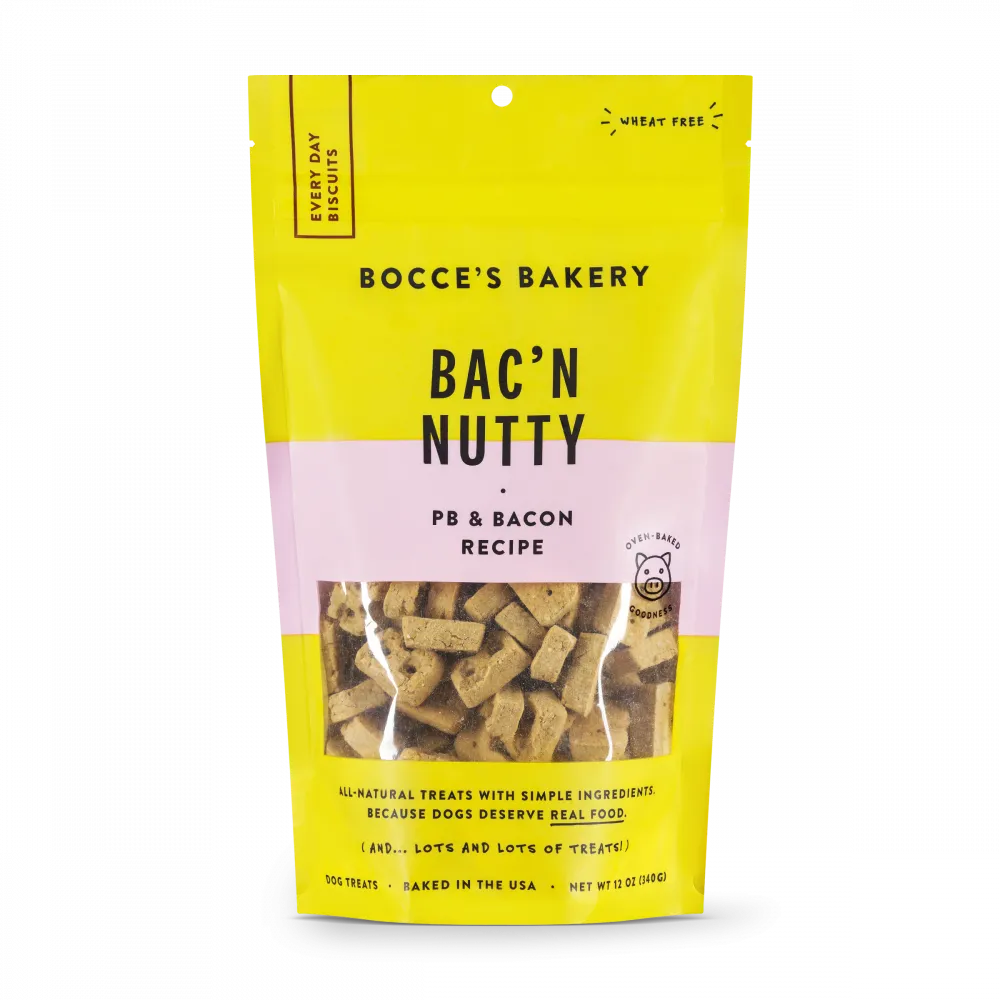 Bocce's Bakery Every Day Bac'n Nutty Soft & Chewy Dog Treats