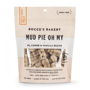 Bocce's Bakery Every Day Mud Pie Oh My Soft & Chewy Dog Treats