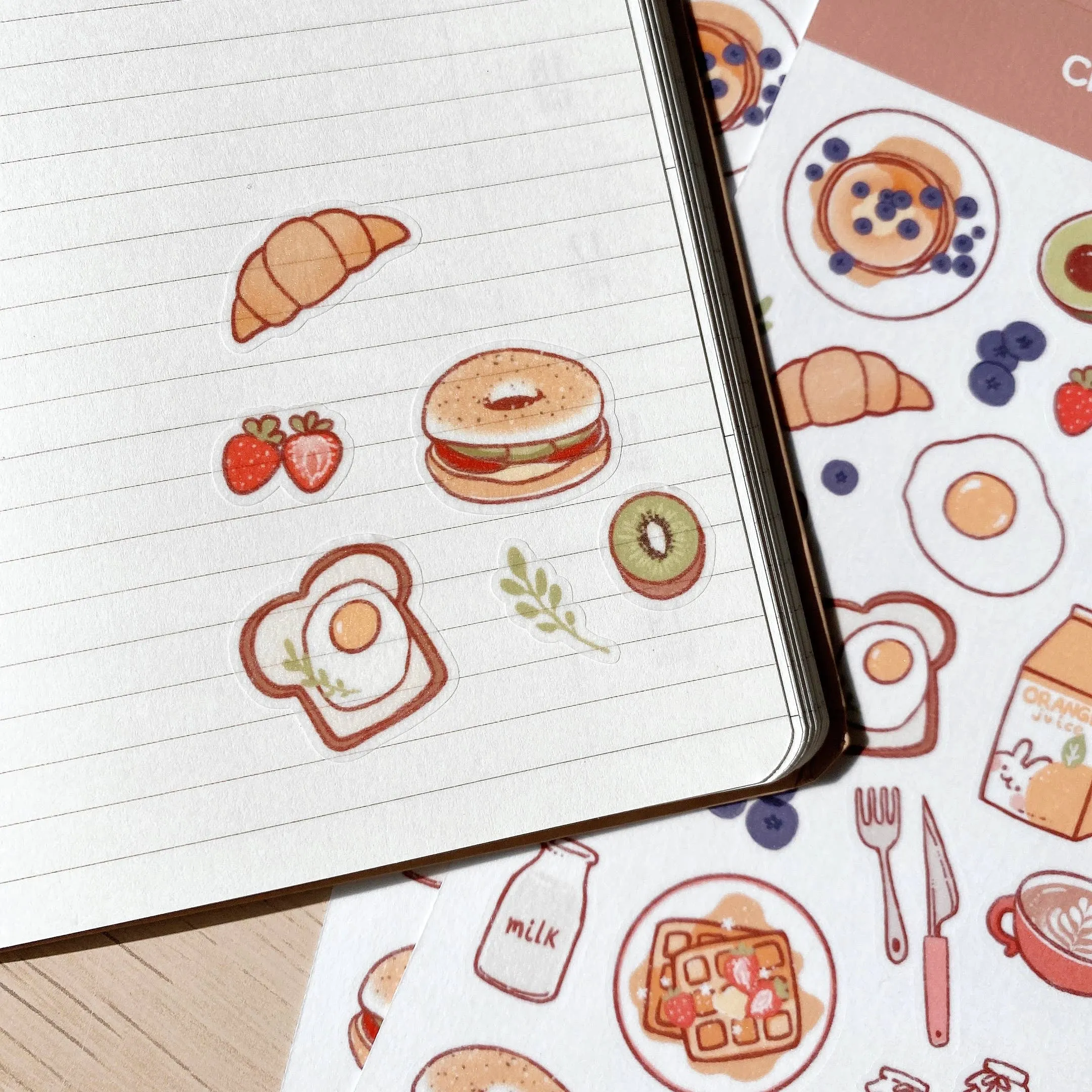 Breakfast Washi Paper Stickers