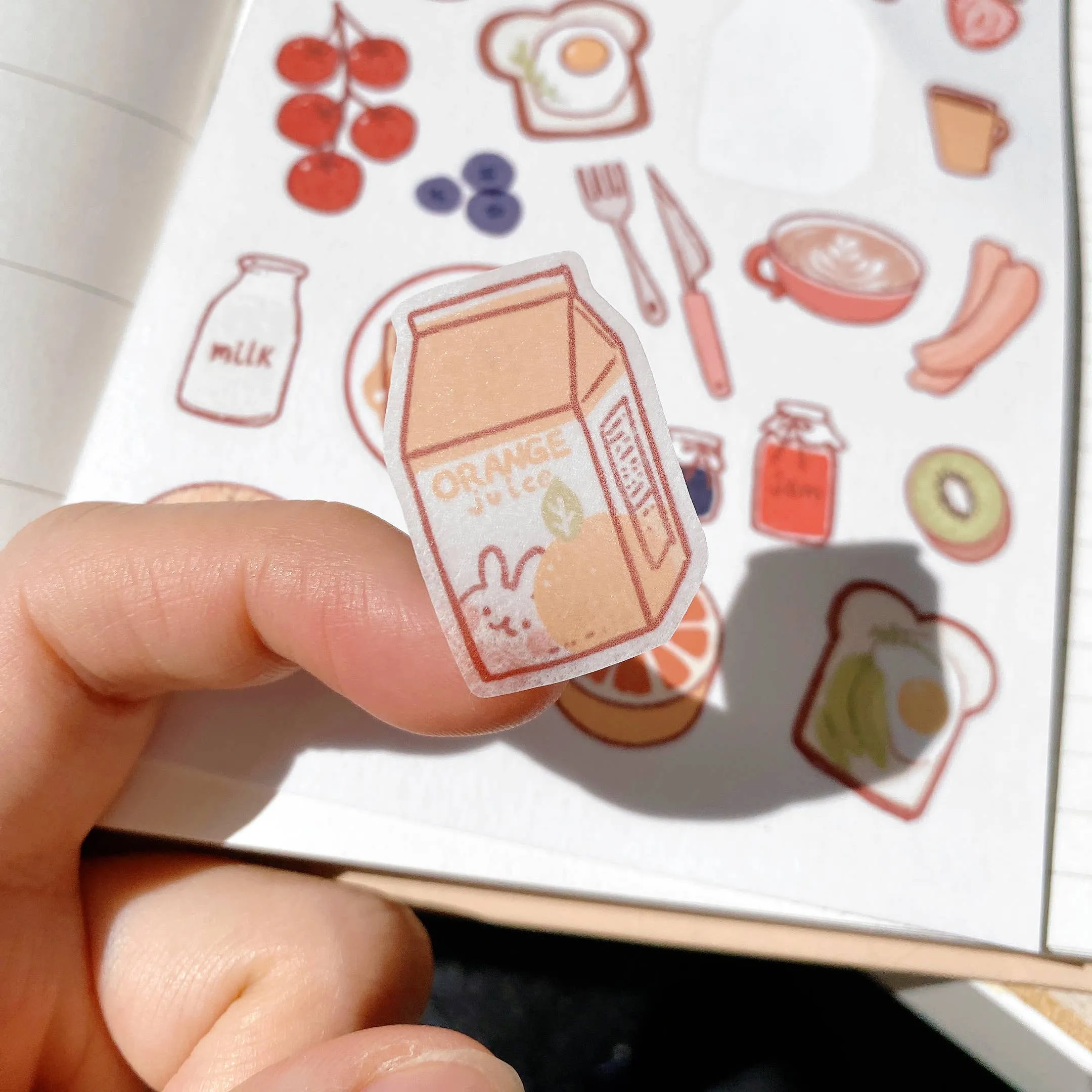 Breakfast Washi Paper Stickers