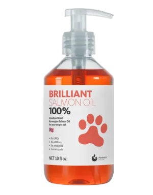 Brilliant Salmon Oil For Dogs And Cats, 10-oz Bottle