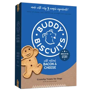 Buddy Biscuits Healthy Whole Grain Oven Baked Treats: Bacon & Cheese 453g