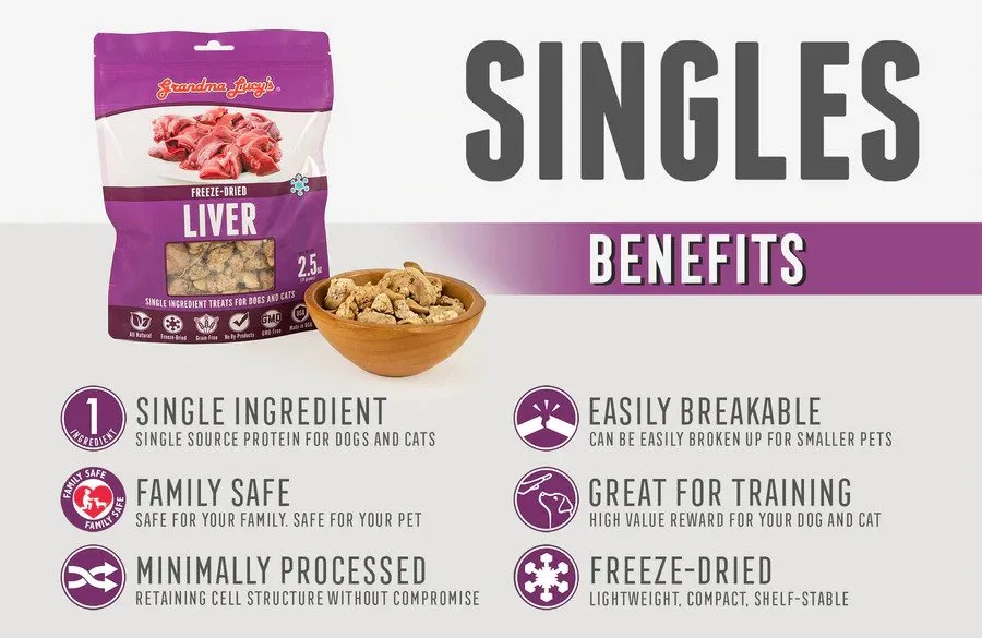 Chicken Liver Freeze Dried Dogs & Cats Treat