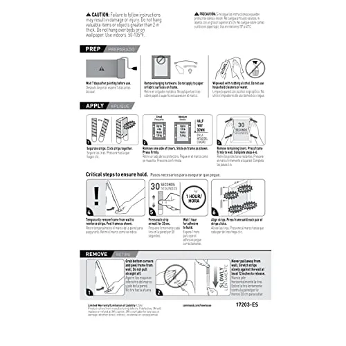 Command Picture Hanging Strips Variety Pack, Damage Free Hanging Picture Hangers, No Tools Wall Hanging Strips for Living Spaces, White, 16 Small Pairs and 32 Medium Pairs (96 Strips)