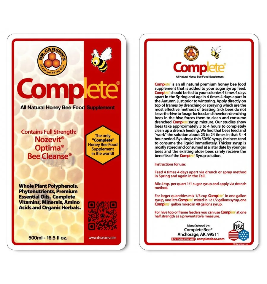 Complete, Honey Bee Food Supplement, 5 Gallon