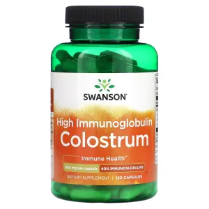 Dietary Supplement Swanson High Immunoglobulin Colostrum 500 mg 120 capsules
