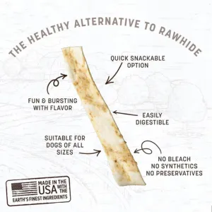 Earth Animal No-Hide Beef Chew Strip 4 count