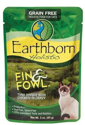 Earthborn Fin & Fowl Tuna Dinner with Chicken in Gravy 3oz