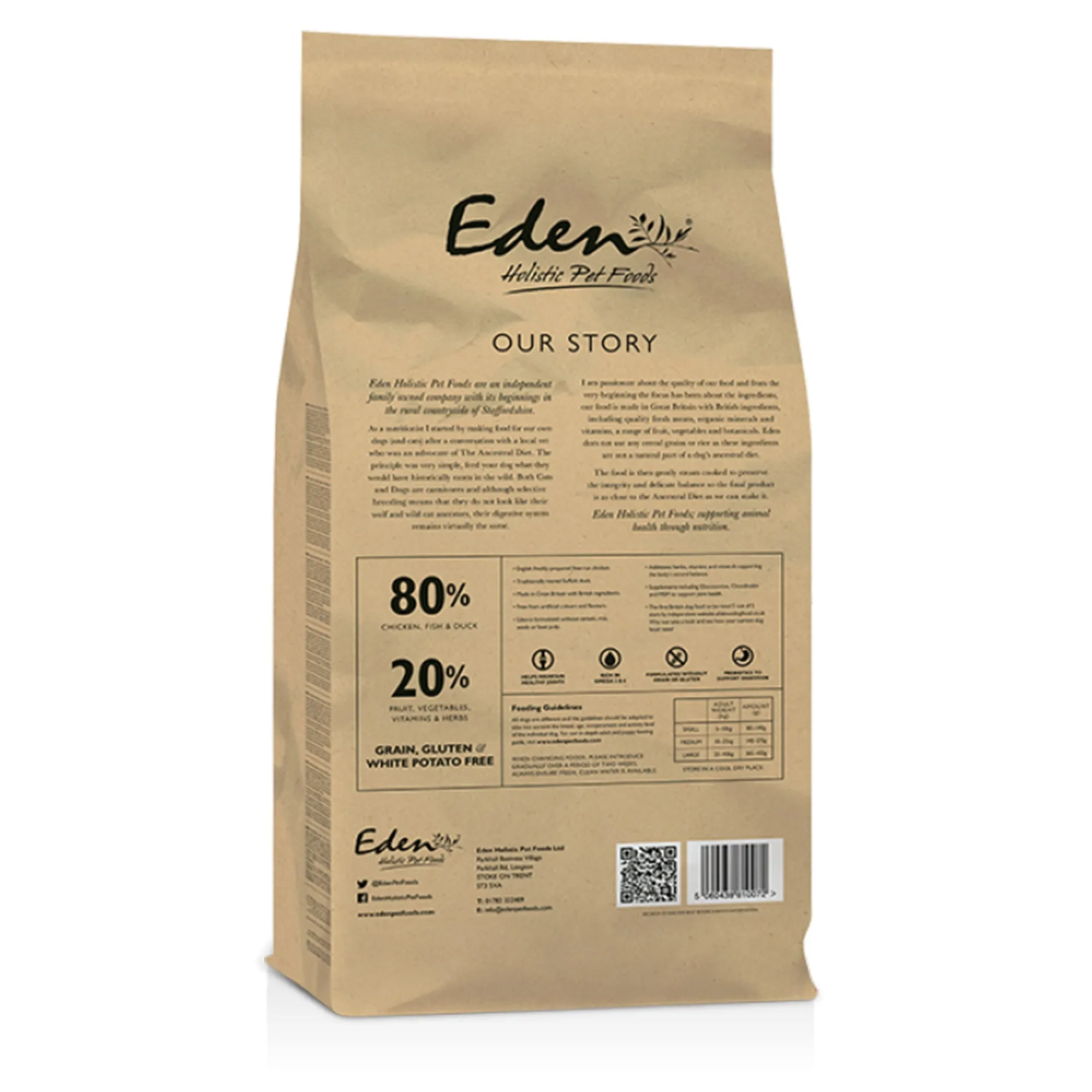 Eden Pet Foods 80/20 Original Cuisine Working & Sporting Dog - Small Kibble