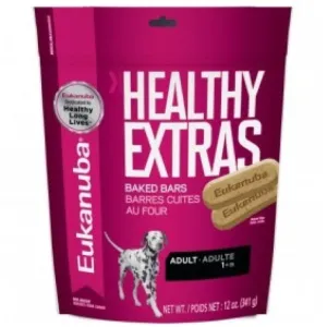 Eukanuba Healthy Extras Baked Bars ADULT Dog Biscuit Treats 341g