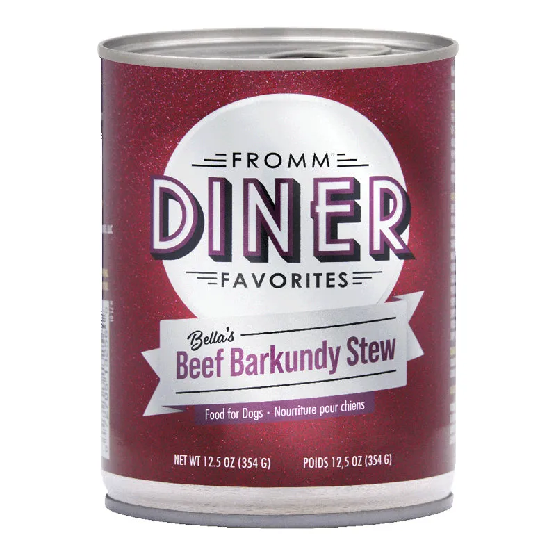 Fromm Diner Favorites Bella's Beef Barkundy Stew Canned Dog Food