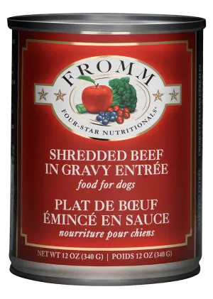FROMM SHREDDED BEEF IN GRAVY ENTRÉE 12oz DOG FOOD