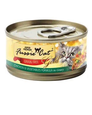 Fussie Cat Gold Chicken & Vegetables Wet Cat Food 2.82oz