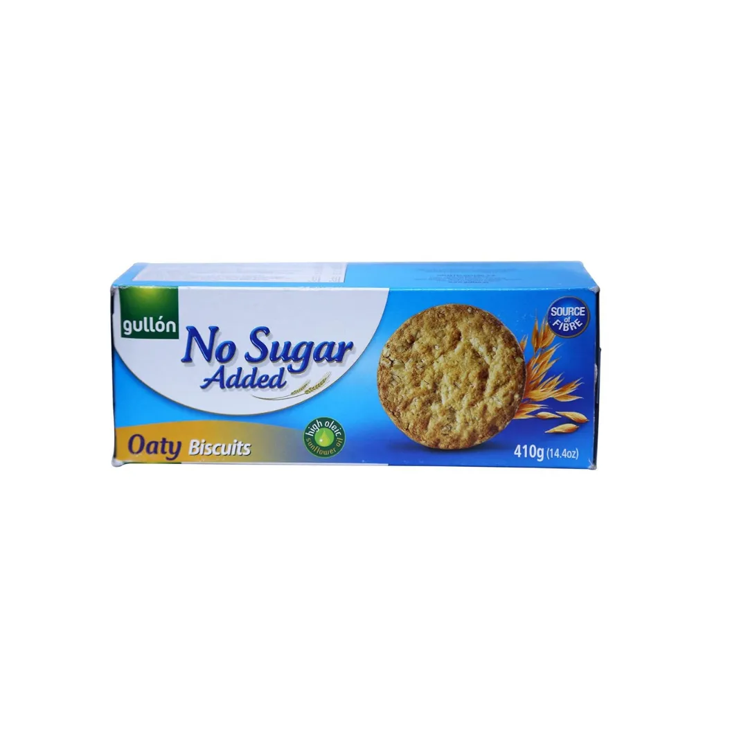 Gullon No Sugar Added Oat Biscuits 410g – Healthy, Sugar-Free Oatmeal Biscuits