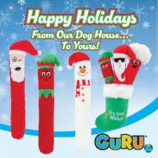 GURU® Fry Guys™ HOLIDAY 'Chris' Large Dog Toy