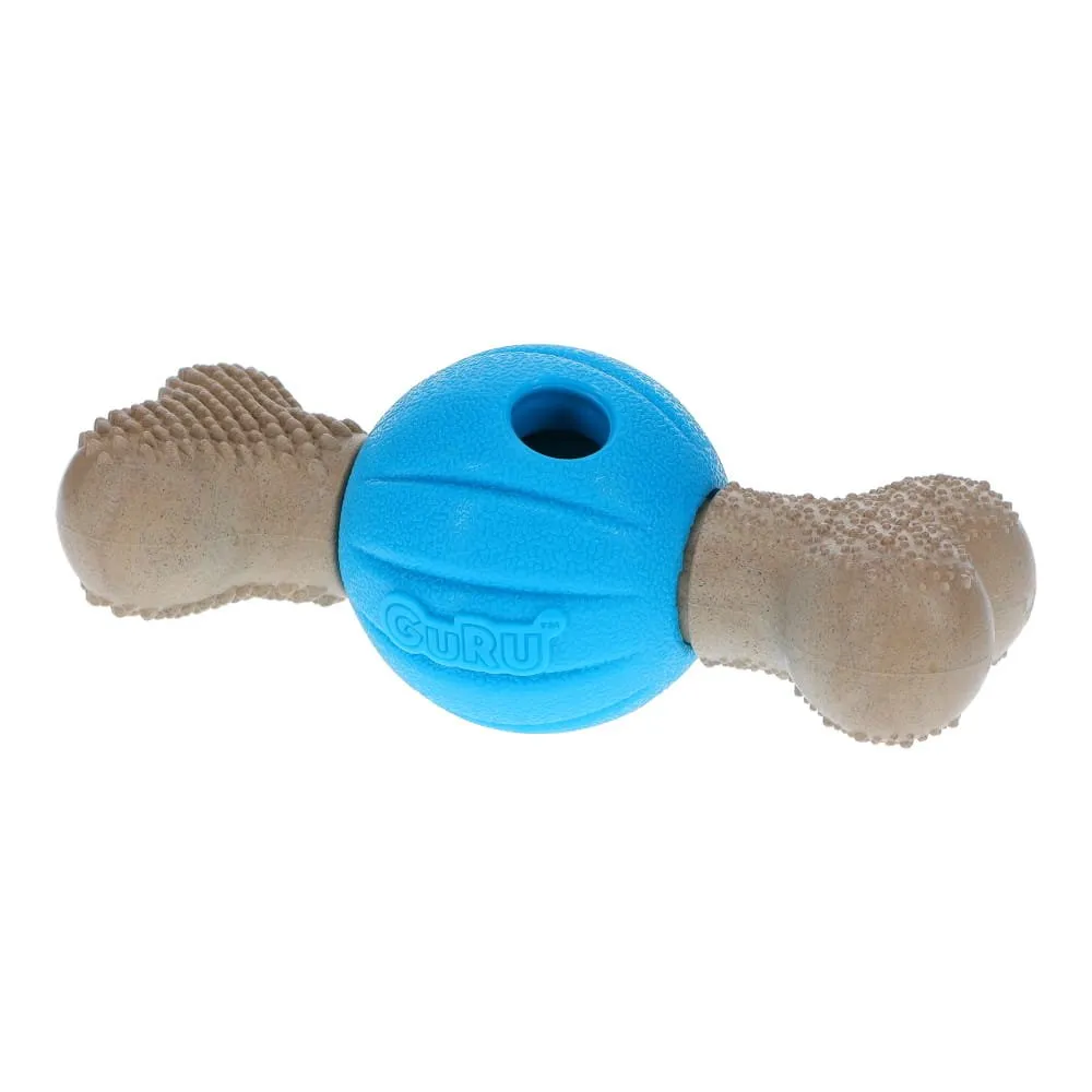 GURU Spin and Chew Treat Chew Bacon Scented Dog Enrichment Toy Medium^^^
