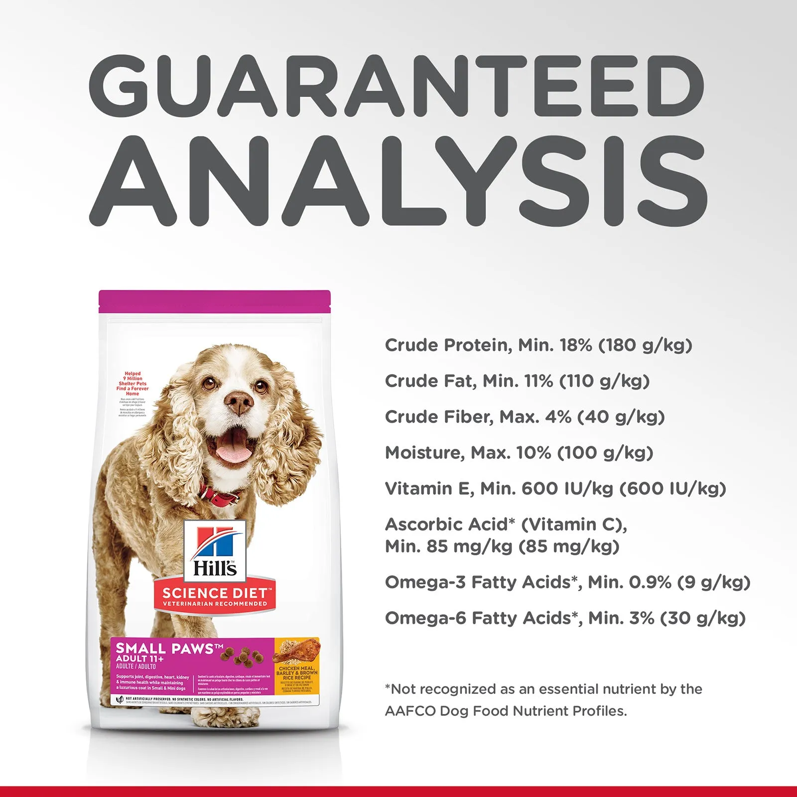 Hill's Science Diet Dog Food Adult 11  Small Paws Senior