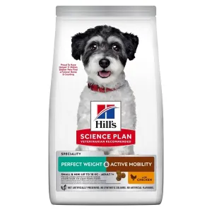 Hill's Science Plan Perfect Weight and Active Mobility Small and Mini Dog Food with Chicken