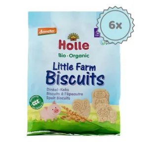 Holle Snack - Little Farm Spelt Biscuits (10  Months), 100g - 6 Packs