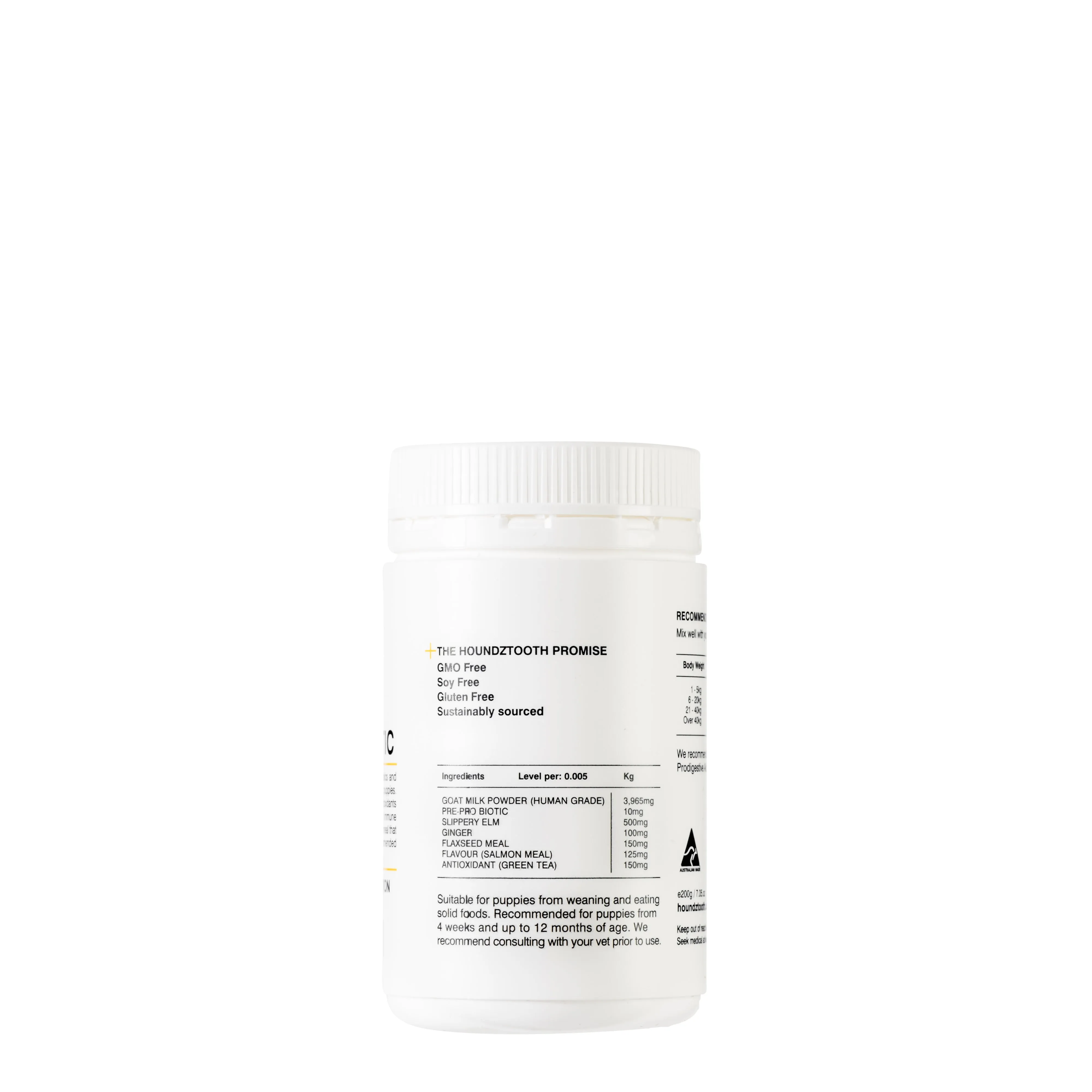 Houndztooth Puppy Probiotic Health Supplement 200g