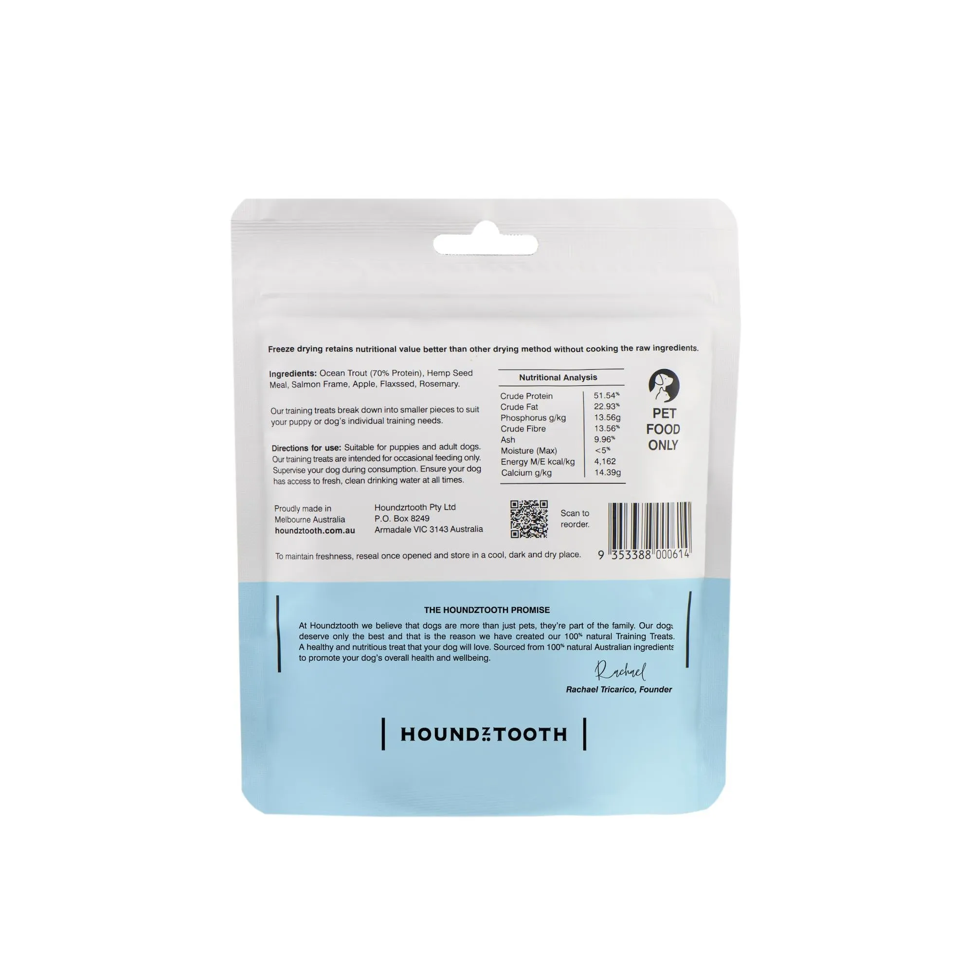 Houndztooth Training Treats Ocean Trout 50g