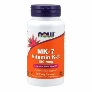 MK-7 Vitamin K-2 120 Veg Caps By Now Foods