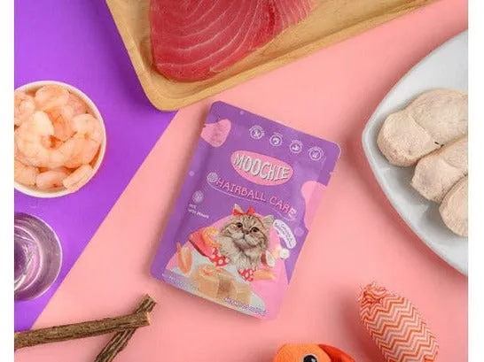 MOOCHIE PATE WITH PRAWN (HAIRBALL CARE) 12x70g Pouchs