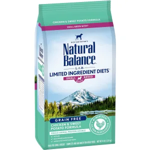 Natural Balance L.I.D. Chicken Sweet Potato Small Breed Bites Dog Food 12lb