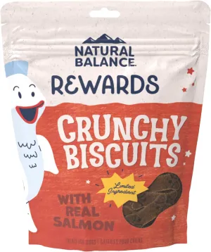 Natural Balance Rewards Crunchy Biscuits with Real Salmon Dog Treats