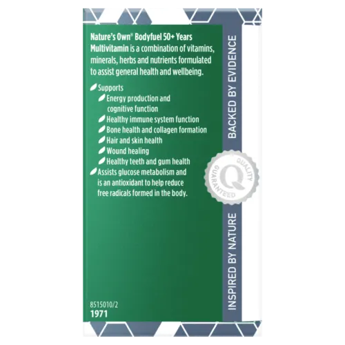 Natures Own Bodyfuel 50  Years Multivitamin 60 Tablets