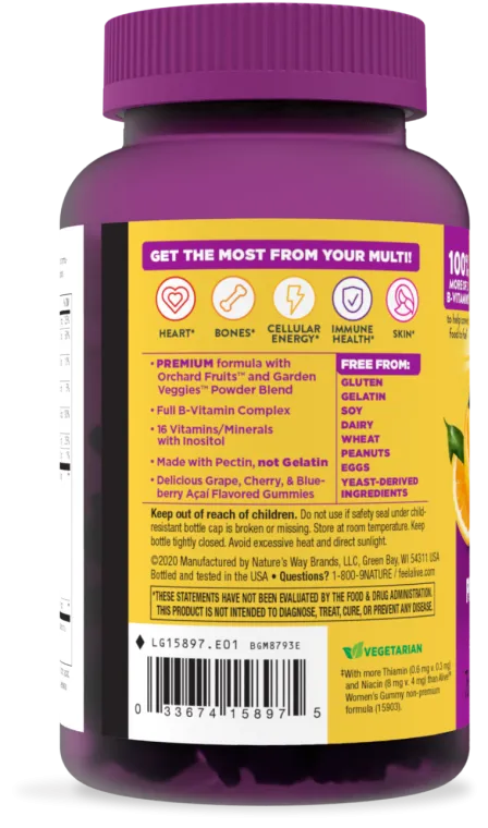 Nature's Way Alive! Multi-Vitamins Women's Gummies 75ct