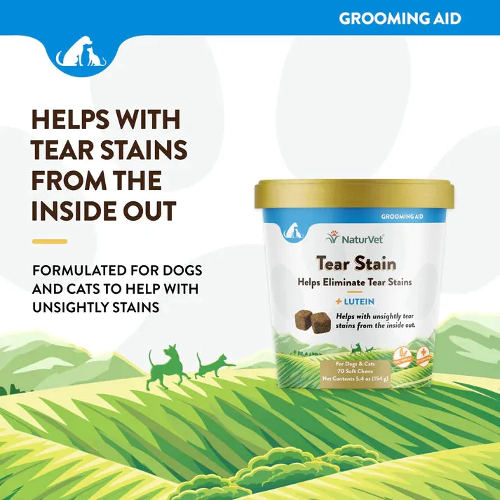 NaturVet Tear Stain Supplement plus Lutein 70 soft chews