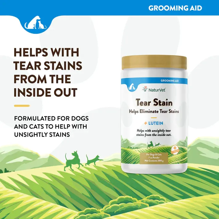 NaturVet Tear Stain Supplement plus Lutein 7oz powder
