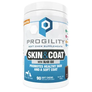 Nootie Progility Skin & Coat Soft Chew Supplement For Dogs (90 Count)