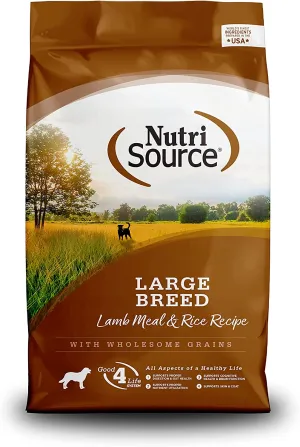 Nutrisource Large Breed Adult Lamb Meal And Rice Recipe 30-lb, Dry Dog Food