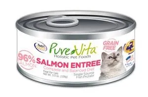 NutriSource® PureVita™ Grain Free 96% Real Salmon Entree Canned Cat Food (5.5-oz, case of 12)