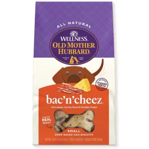 Old Mother Hubbard Bac' N' Cheez Small Oven Baked Dog Biscuits Treats, 3 lbs