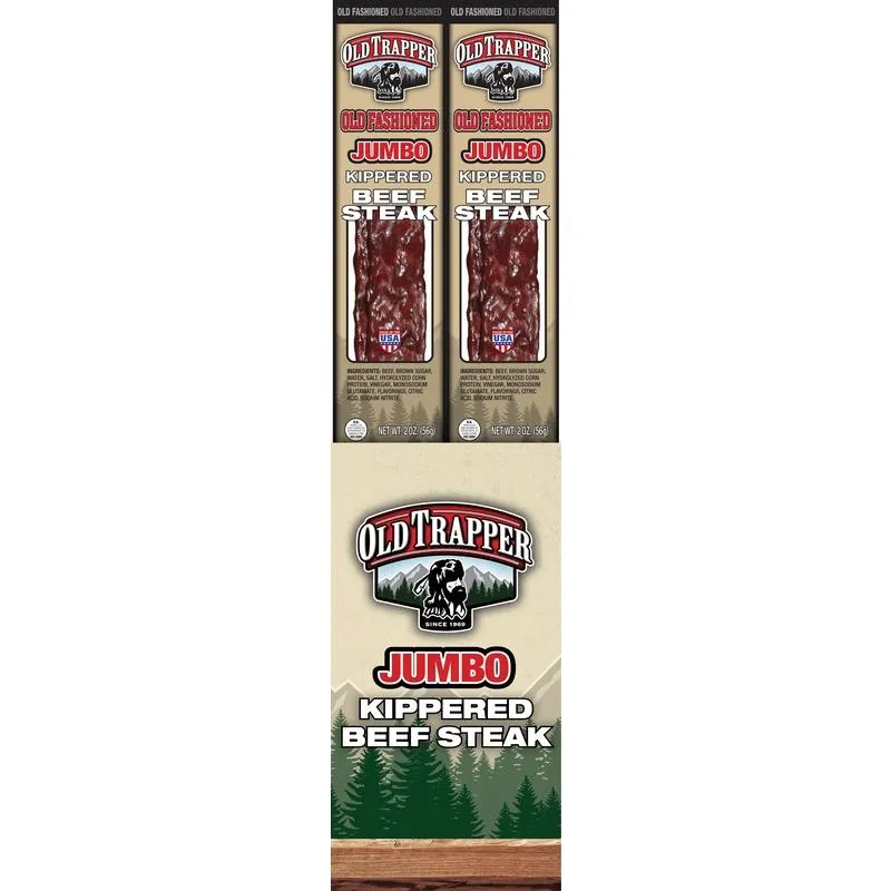 Old Trapper Kippered Old Fashioned Beef Steak 2 oz Bagged