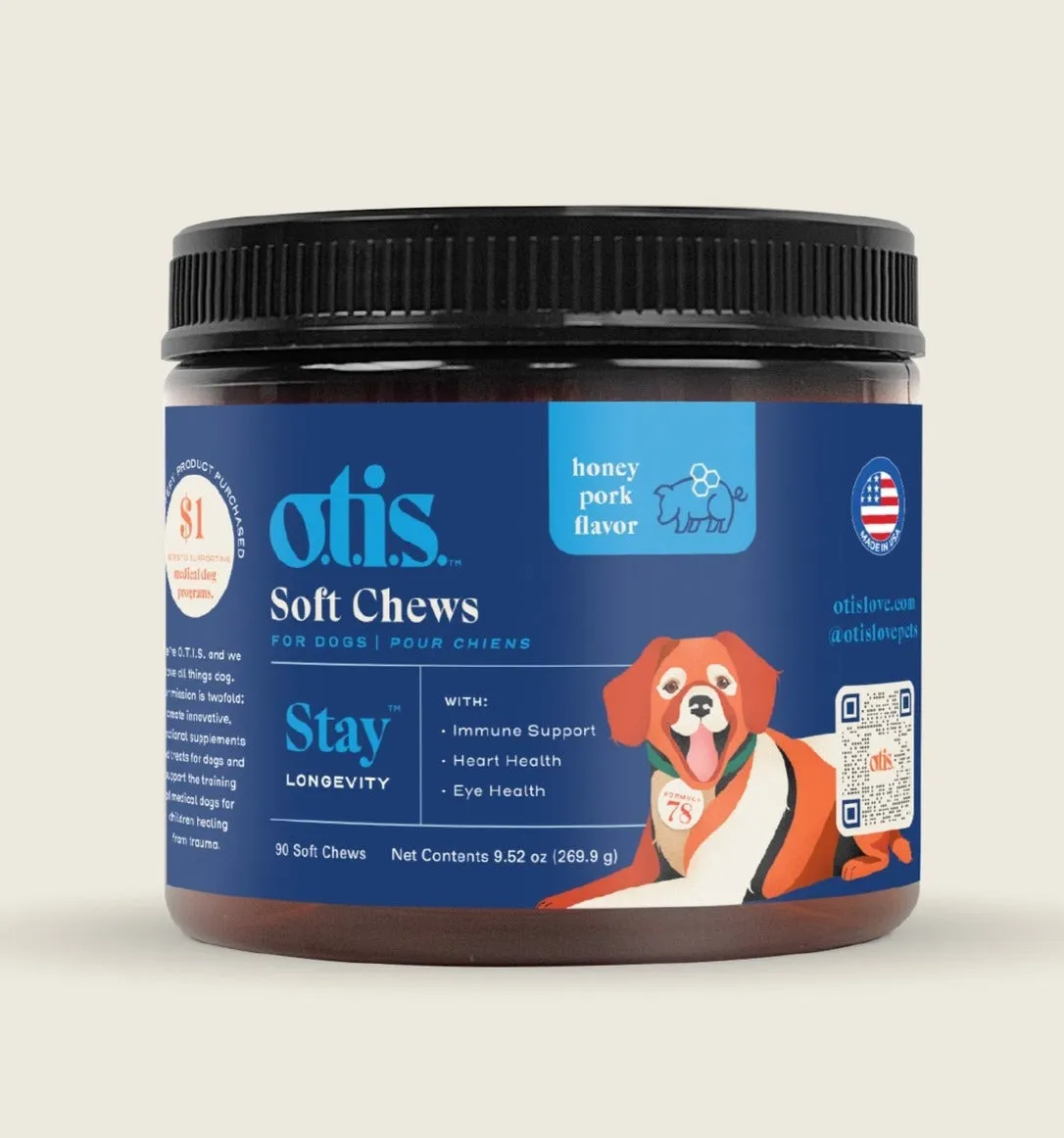 OTIS Stay Soft Chews for Dogs 90ct