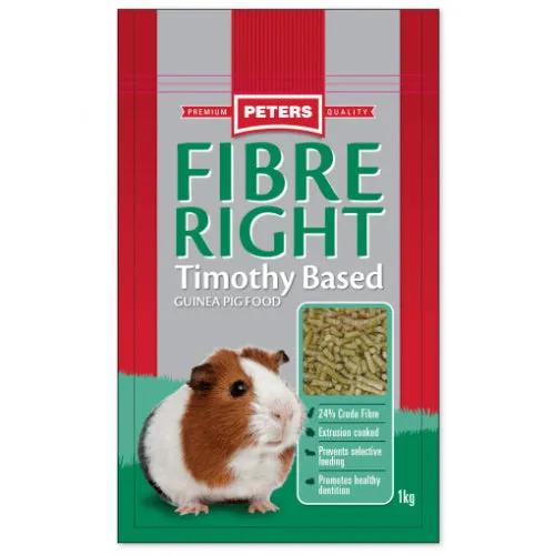 Peters Fibre Right Guinea Pig Food 1kg