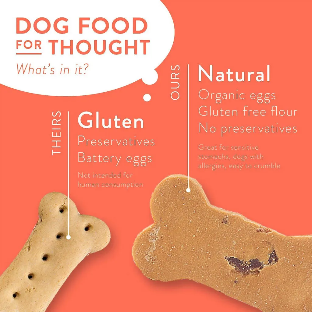 Portland Pet Food Company Grain & Gluten-Free Bacon Biscuits Dog Treats, 5-oz