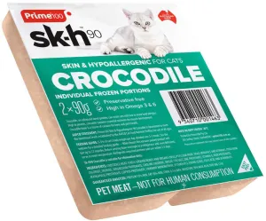 Prime100 Sk-H90 Crocodile Frozen Raw Cat Food 180g