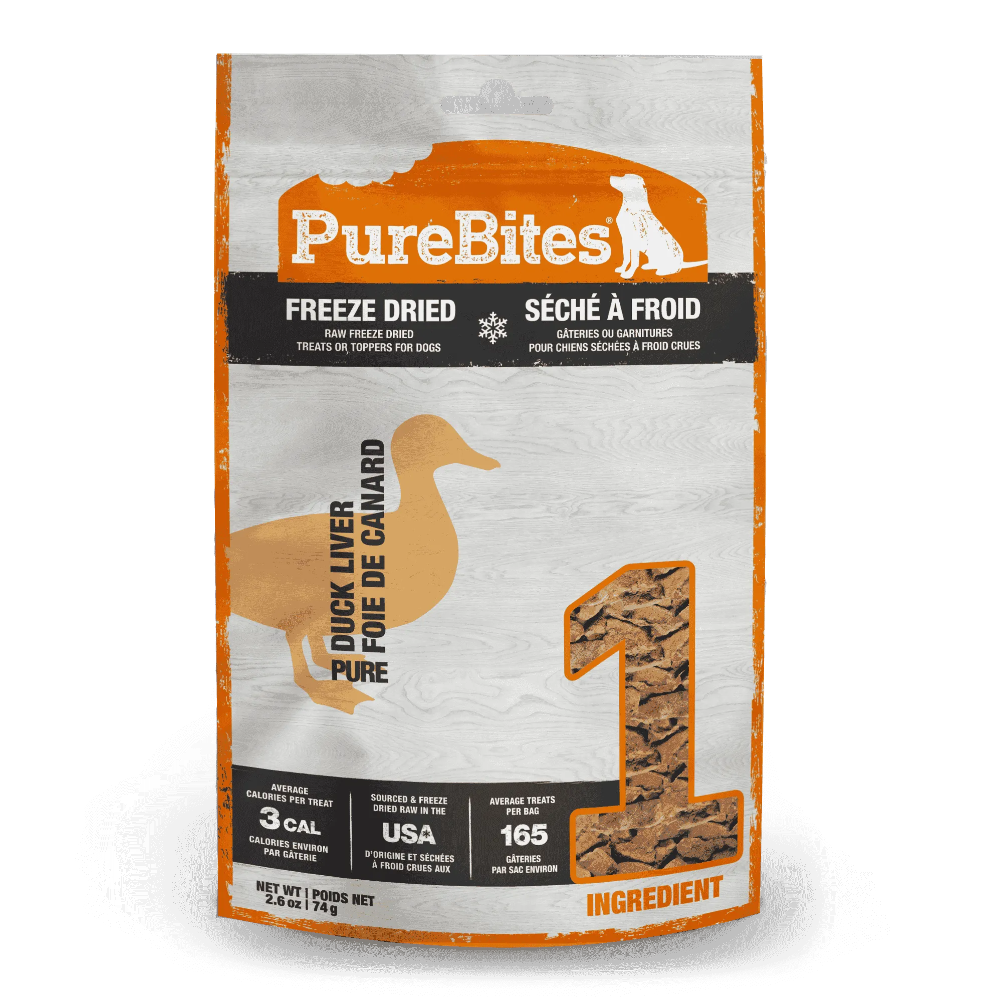 PureBites for Dogs - Duck Liver Freeze Dried Treats